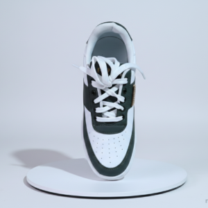 men street style casual shoes white olive green